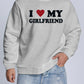 Men's Navy 'I Love My Girlfriend' Sweatshirt