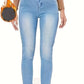 High Waist Winter Warm Skinny Jeans