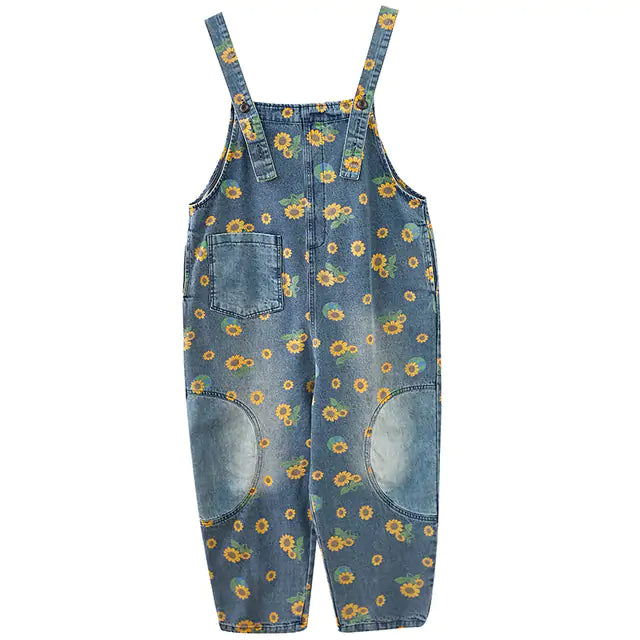 SunBloom™     |      Sunflower Printed Overalls