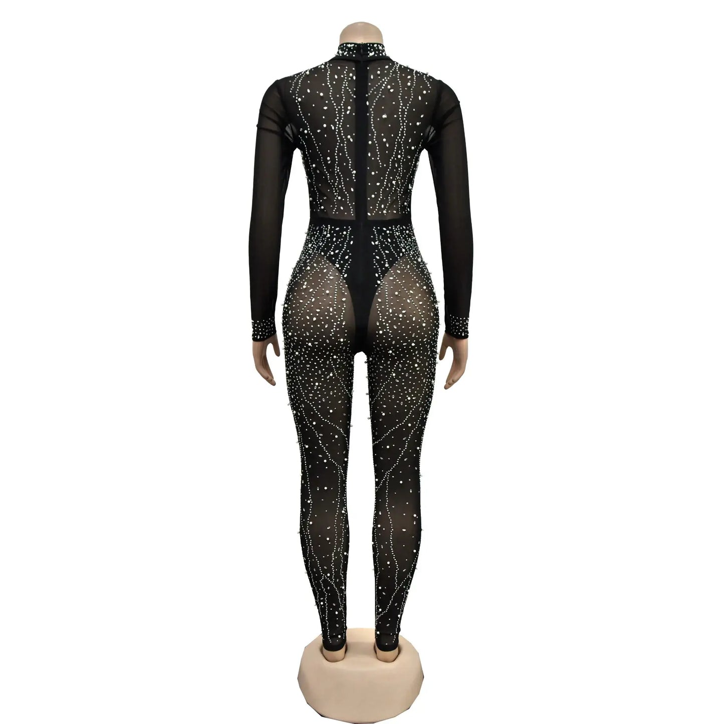 SheerSway™    |     Sheer MeshSee Through Jumpsuit