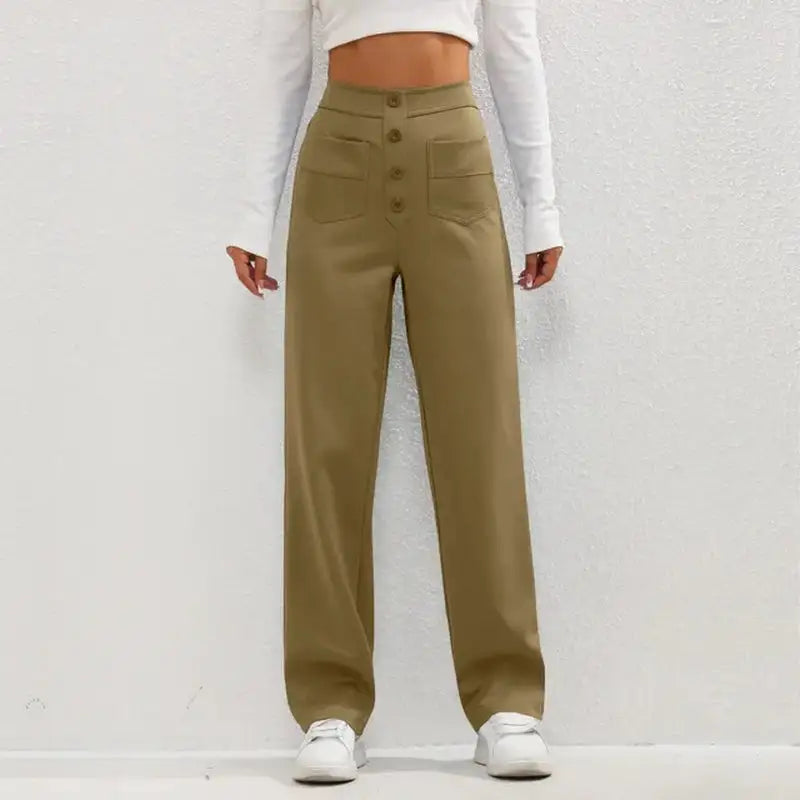 RelaxRise™        |       High- Waisted Casual Pants