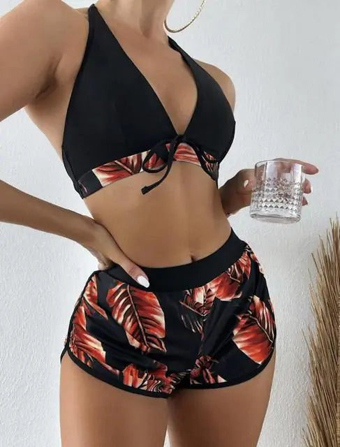 WaveWaist™      |     High Waist Bikini Set Swimwear