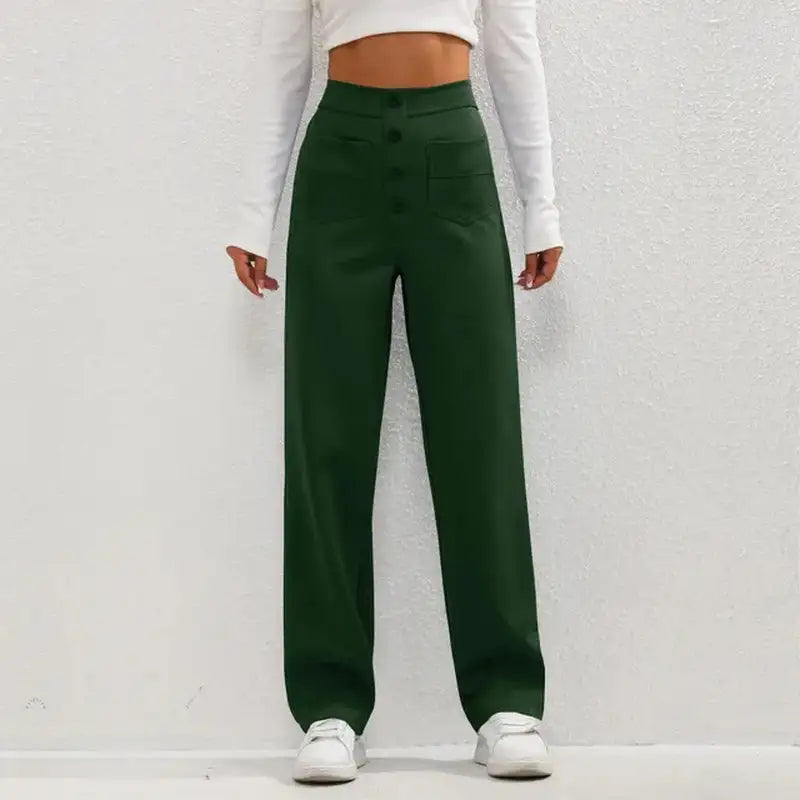 RelaxRise™        |       High- Waisted Casual Pants