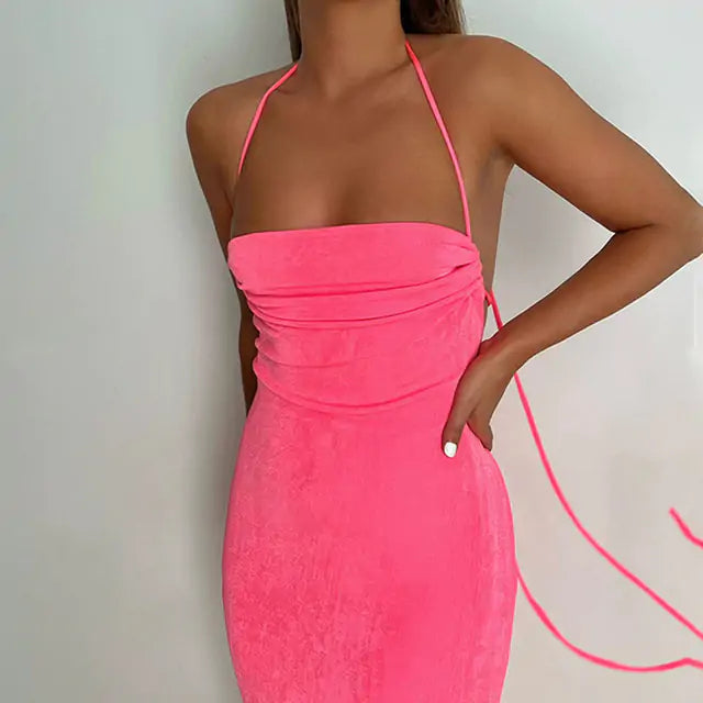 SlimSway™     |       Spaghetti Strap Slim Dress