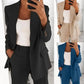 EleganceEssence™    |     Solid Color Blazer Long Sleeve