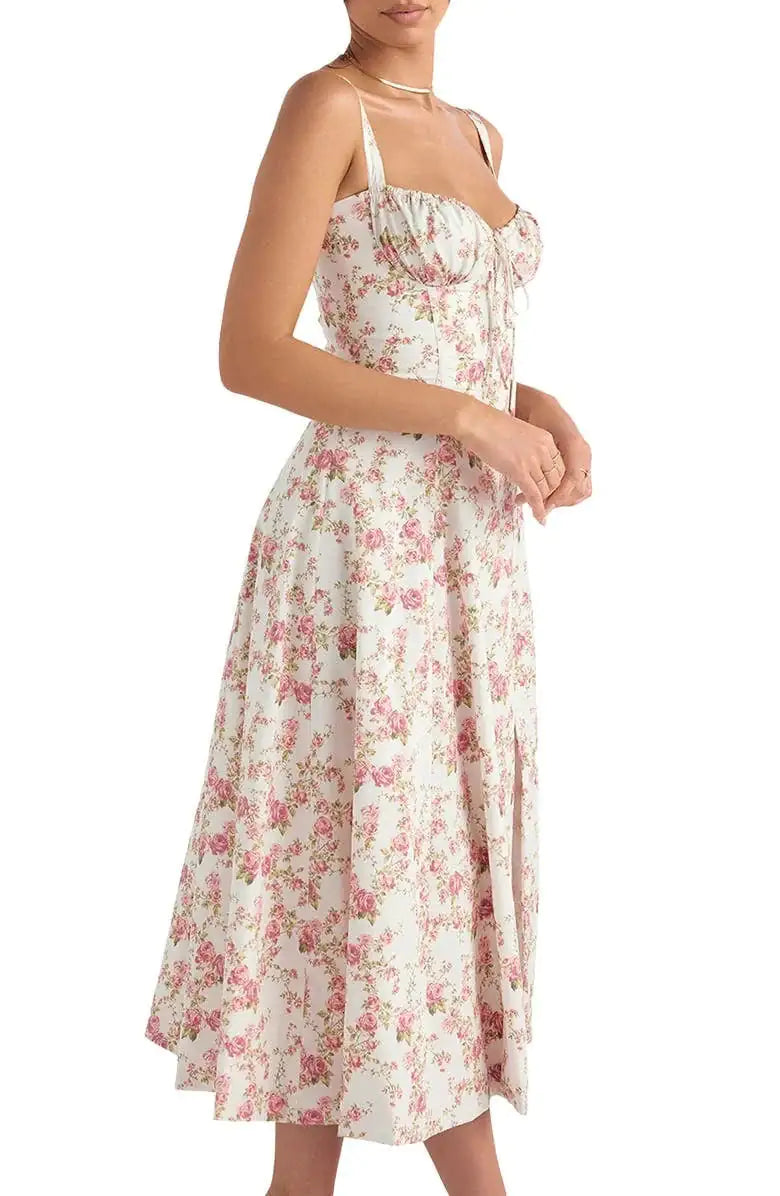 BloomWaist™     |      Floral Midriff Waist Shaper Dress