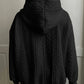 Solid Textured Drawstring Hoodie