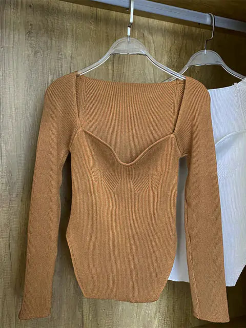 CozyKnit™    |     Woman's Long Sleeve Knitted Pullover