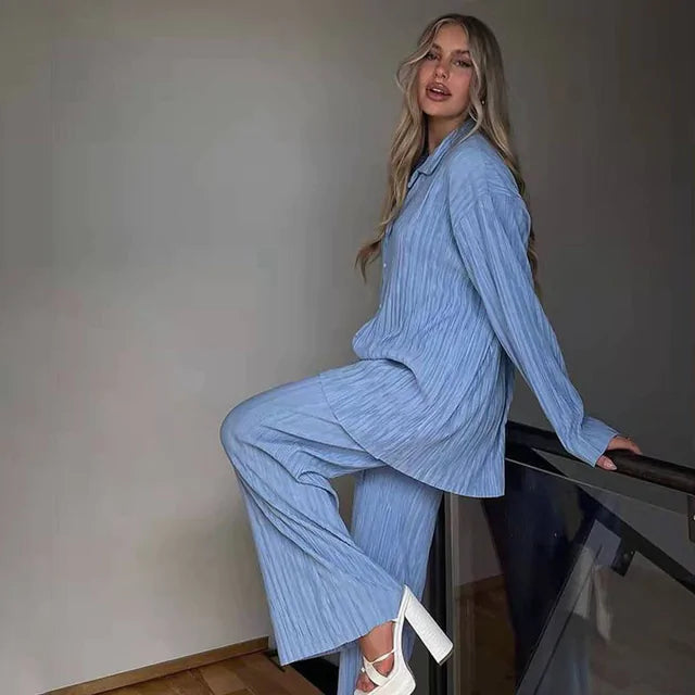 ChicDuo™   |   Two Piece Long Sleeve Suit