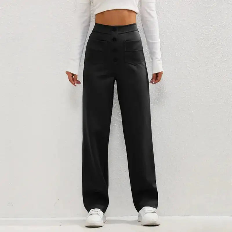 RelaxRise™        |       High- Waisted Casual Pants