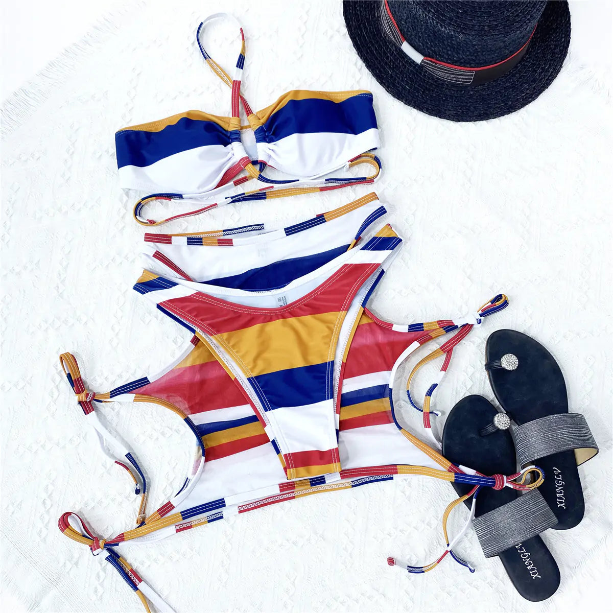 StripeString™     |    Striped String Swimsuit