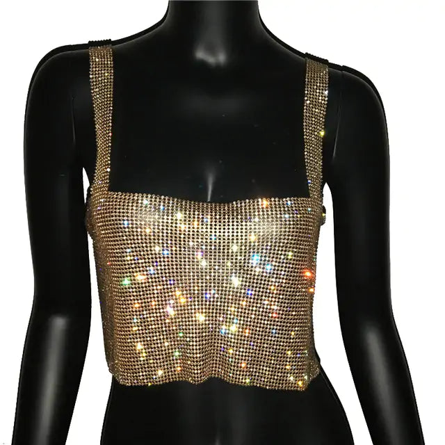 GlitzGlam™  |    Glitter Nightclub Tank Top