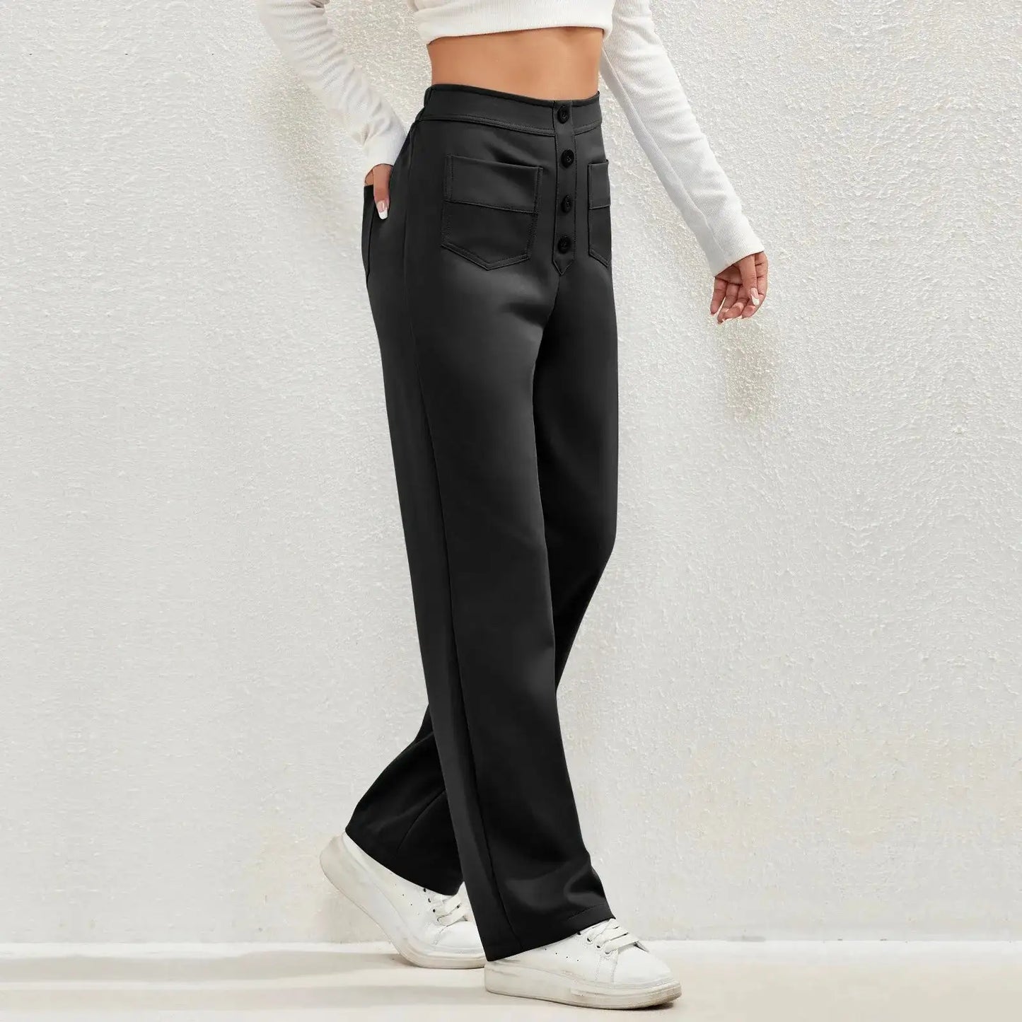 RelaxRise™        |       High- Waisted Casual Pants