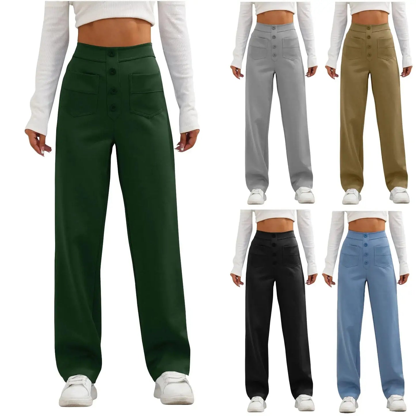 RelaxRise™        |       High- Waisted Casual Pants