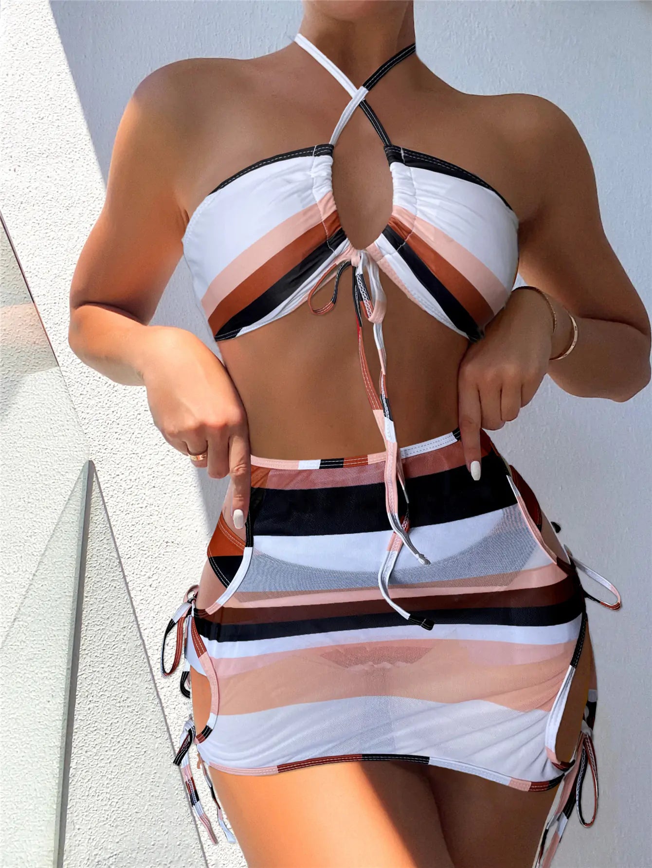 StripeString™     |    Striped String Swimsuit