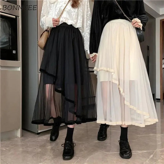 KoreaChic™      |     Women Solid Korean Style Women Skirt