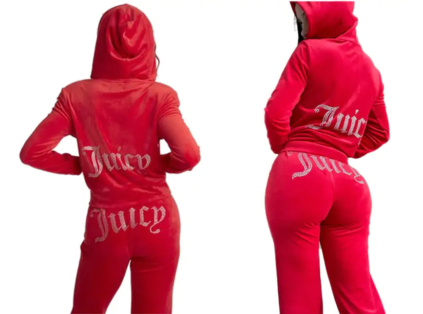 DazzleJuice™     |    Juicy Sweatshirt and Pants with Diamonds