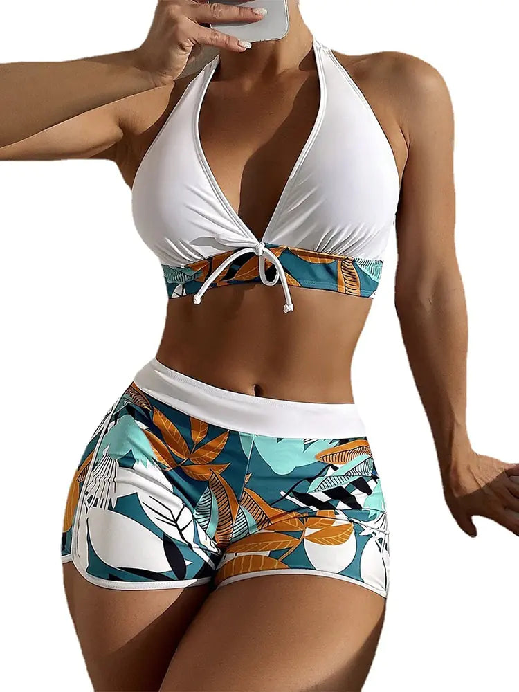 WaveWaist™      |     High Waist Bikini Set Swimwear