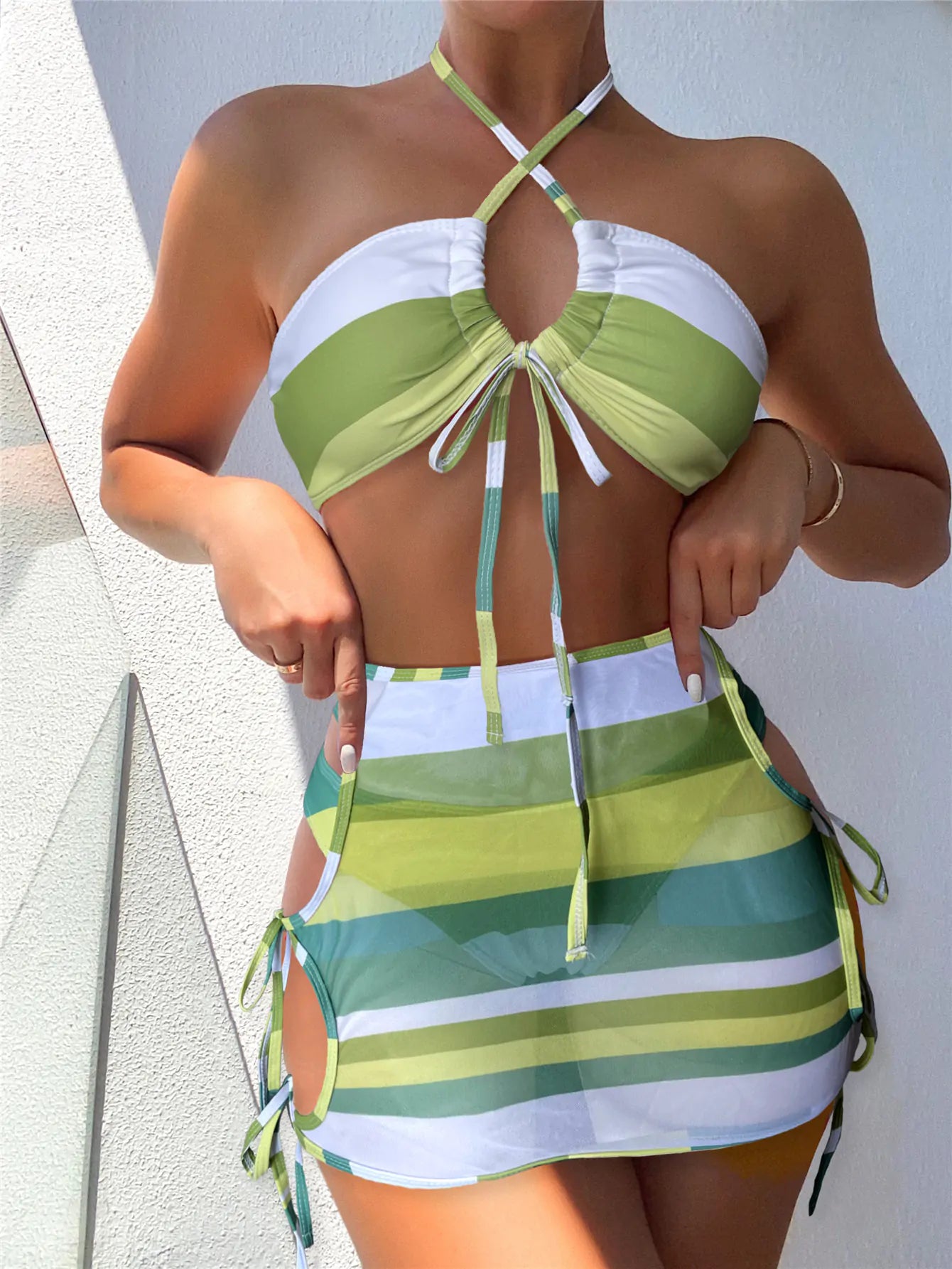 StripeString™     |    Striped String Swimsuit